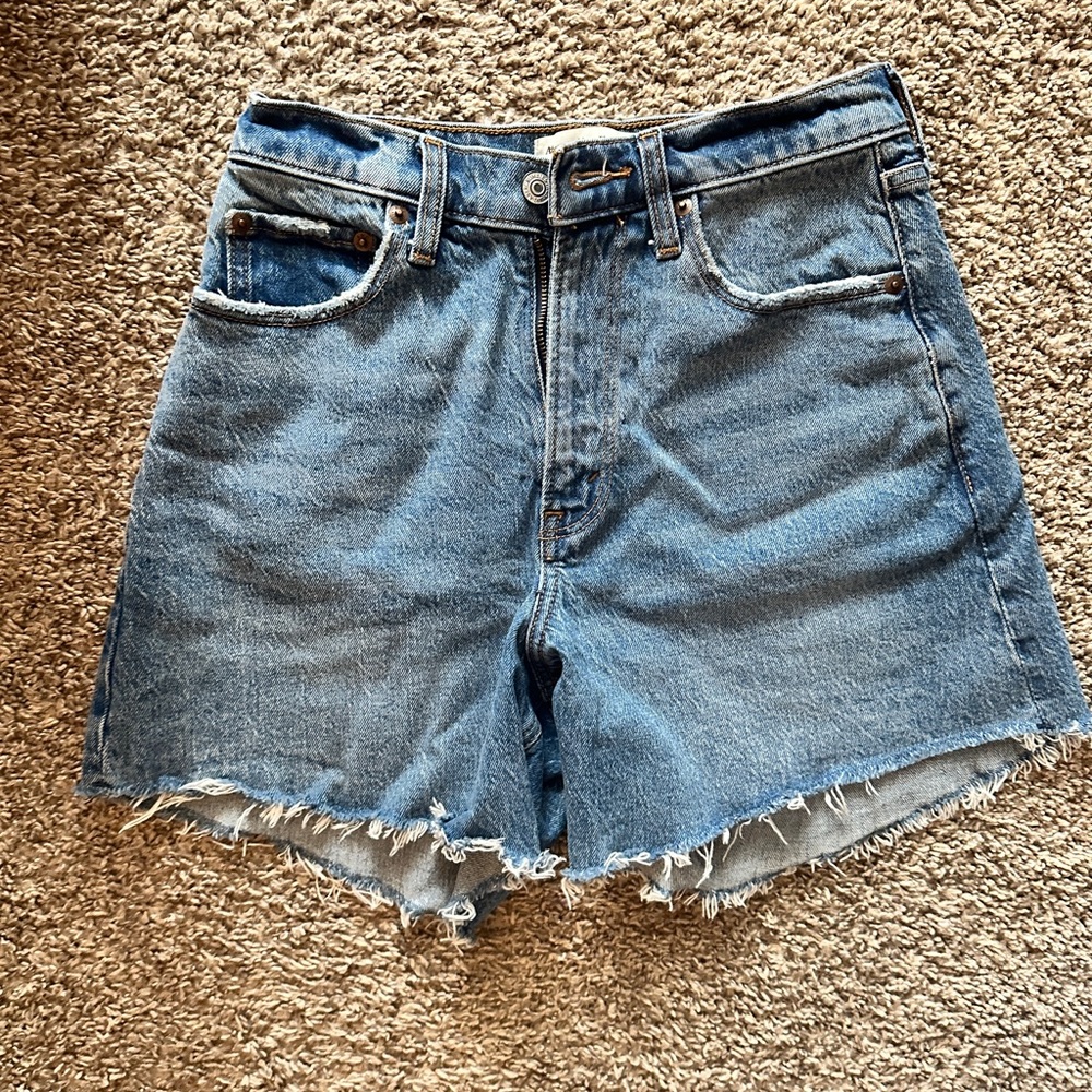 A&F High Rise Dad Shorts